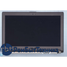 Матрица, экран, дисплей (крышка) для Asus ZENBOOK UX32LN серая в сборе