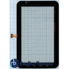 Сенсорное стекло (touchscreen) Samsung P1000 черное