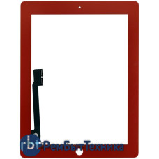 Сенсорное стекло (touchscreen) для Ipad 3 красное Сенсорное стекло (touchscreen) для Ipad 3 красное