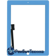 Сенсорное стекло (touchscreen) для Ipad 3 голубой