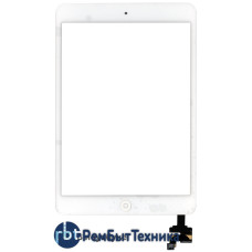 Сенсорное стекло (тачскрин) для Ipad mini + cable белое OEM