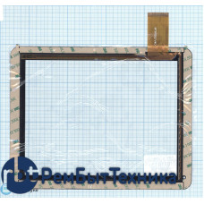 Сенсорное стекло (тачскрин) MT97002-V4D черный
