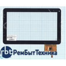 Сенсорное стекло (тачскрин) DNS AirTab E103 DPT 300-L3709H-A00 черное
