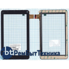 Сенсорное стекло (тачскрин) GF7033A2-PG черное