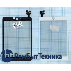 Сенсорное стекло (тачскрин) для Ipad mini 3 (retina) copy + IC белое