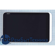 Модуль (Матрица, экран, дисплей + тачскрин) Acer Iconia W3-810 белый, с рамкой
