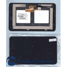 Модуль (Матрица, экран, дисплей + тачскрин) Alcatel OneTouch Pop 7 P310 3G черный с рамкой