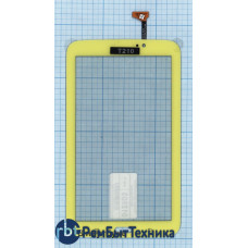 Сенсорное стекло (тачскрин) Samsung Galaxy Tab 3 7" P3210 SM-T210 желтое