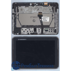 Модуль (Матрица, экран, дисплей+тачскрин) full set Samsung Galaxy Note 10.1" N8000 черный с рамкой оригинал