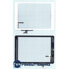 Сенсорное стекло (тачскрин) Apple Ipad Air + Home button белый