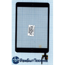 Сенсорное стекло (тачскрин) Ipad mini 3 + cable (retina) + IC черное