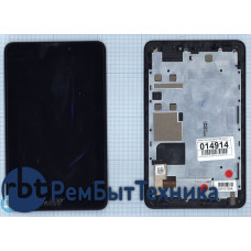 Модуль (Матрица, экран, дисплей + тачскрин) Acer Iconia Tab A1-713HD черный с рамкой