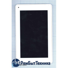 Модуль (Матрица, экран, дисплей + тачскрин) Digma iDxD7 3G белый с рамкой