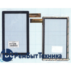 Сенсорное стекло (тачскрин) CZY6075A-FPC (173*105 mm) черное