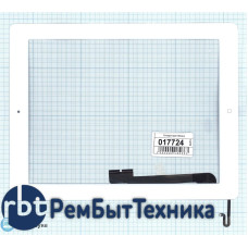 Сенсорное стекло (тачскрин) iPad 4 белое с кнопкой