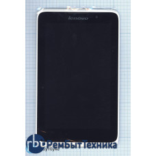 Модуль (Матрица, экран, дисплей + тачскрин) Lenovo A7-50 A3500 черный с белой рамкой Модуль (Матрица, экран, дисплей + тачскрин) Lenovo A7-50 A3500 черный с белой рамкой
