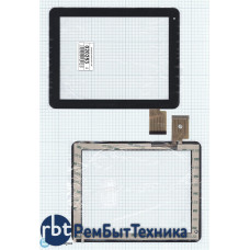 Сенсорное стекло (тачскрин)  8.0'' 171B (194*150 mm) черное