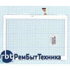 Сенсорное стекло (тачскрин) DP101166-F4 белое