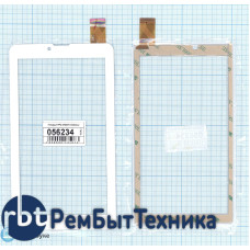 Сенсорное стекло (тачскрин) Irbis Pad TG71 FPC-070037-V2 белое