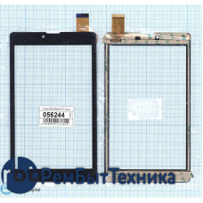 Сенсорное стекло (тачскрин) FPC-DP070177-F1 черное Сенсорное стекло (тачскрин) FPC-DP070177-F1 черное