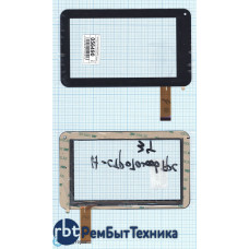 Сенсорное стекло (тачскрин) H-CTP070-006FPC черное