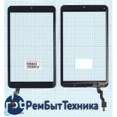 Сенсорное стекло (тачскрин) Alcatel OneTouch Pixi 3 8 9005X черное