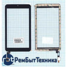 Сенсорное стекло (тачскрин) Alcatel OneTouch I216X Pixi 7 черное
