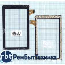Сенсорное стекло (тачскрин) CLV70137A черное
