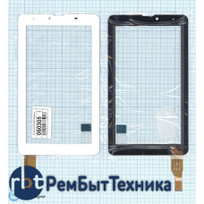 Сенсорное стекло (тачскрин) ZH1015-DBG-D88 белое