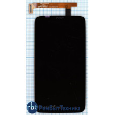 Модуль (Матрица, экран, дисплей + тачскрин) HTC One X+ черный