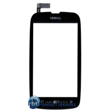 Сенсорное стекло (тачскрин) Nokia Lumia 610 черное