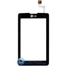 Сенсорное стекло (тачскрин) LG KP500 черное