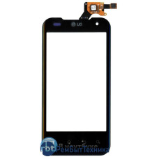 Сенсорное стекло (тачскрин) LG Optimus 2X P990 черное