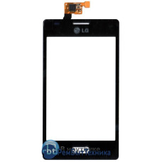 Сенсорное стекло (тачскрин) LG OPTIMUS L5 E610 черное Сенсорное стекло (тачскрин) LG OPTIMUS L5 E610 черное