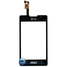 Сенсорное стекло (тачскрин) LG Optimus L4 II E440 черный