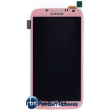 Модуль (Матрица, экран, дисплей + тачскрин) Samsung Galaxy Note 2 N7100 розовый