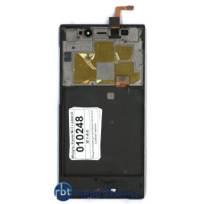 Модуль (Матрица, экран, дисплей+тачскрин) Xiaomi Mi-3 TD-SCDMA с рамкой черный