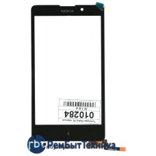 Сенсорное стекло (тачскрин) Nokia XL Dual sim черный