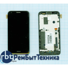 Модуль (Матрица, экран, дисплей + тачскрин) Asus PadFone 2 A68 черный с рамкой