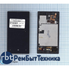 Модуль (Матрица, экран, дисплей+тачскрин) Nokia Lumia 520 (с рамкой) черный Модуль (Матрица, экран, дисплей+тачскрин) Nokia Lumia 520 (с рамкой) черный