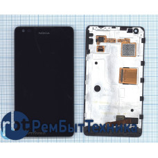 Модуль (Матрица, экран, дисплей+тачскрин) Nokia Lumia 900 (с рамкой) черный