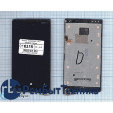 Модуль (Матрица, экран, дисплей+тачскрин) Nokia Lumia 920 (с рамкой) черный