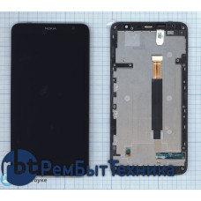 Модуль (Матрица, экран, дисплей+тачскрин) Nokia Lumia 1320 (с рамкой) черный