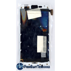 Модуль (Матрица, экран, дисплей + тачскрин) Asus PadFone 2 A68 белый с рамкой