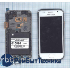 Матрица, экран, дисплей + тачскрин для Samsung Galaxy S I9000 белый с рамкой