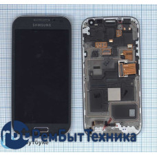 Модуль (Матрица, экран, дисплей + тачскрин + передняя панель) Samsung Galaxy S4 mini i9190 черный