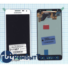 Модуль (Матрица, экран, дисплей + тачскрин) full set Samsung Galaxy Alpha SM-G850F белый