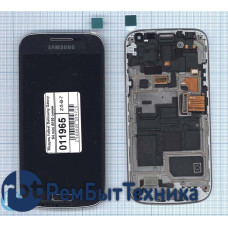 Модуль (Матрица, экран, дисплей + тачскрин) full set Samsung Galaxy S4 mini i9190 синий