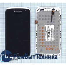 Модуль (Матрица, экран, дисплей+тачскрин) Lenovo S820 белый с рамкой