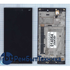 Модуль (Матрица, экран, дисплей + тачскрин) Lenovo Vibe Z2 черный с рамкой